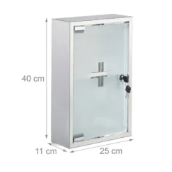Armoire à Pharmacie Inox Porte Verre -Domublis Soldes Magasin f7c39d6bdc6146e492ee21ba777736cd