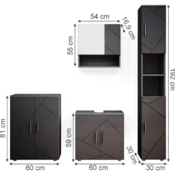Salle De Bain Irma Anthracite (4 élém.) 22 Salle De Bain Irma Anthracite (4 élém.) -Domublis Soldes Magasin f7d48fcae4c64570840ab1e1787af4c7.cropped 26 83 930 875.processed