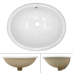 Lavabo Ovale 49x195x405 Cm Blanc -Domublis Soldes Magasin fa4f3427bd814930aa793ebc2b655b45