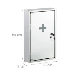 Armoire à Pharmacie Inox Porte Miroir -Domublis Soldes Magasin fbd52e34ef2444c5a0e8ef92dfe20c2e