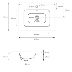 Vasque 61x16,5x46 Cm Noir -Domublis Soldes Magasin fcb17a375cf34bffaef9ffeeb58fbdce