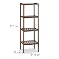 Etagère De Salle De Bain Bambou 4 étages -Domublis Soldes Magasin fed563e489de43b082e5598324105a99