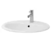 Lavabo Ovale 57x48,5x19,5 Cm Blanc -Domublis Soldes Magasin fee17be9c38642f6b6ced1eb0bb875b2