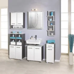 Nouvelles Arrivées -Domublis Soldes Magasin haengeregal zuerich weiss perl esche grau dekor 1323976