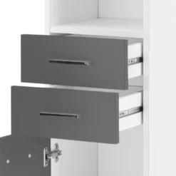 Armoire Lumo 36 Armoire Lumo -Domublis Soldes Magasin hochschrank lumo weiss basaltgrau 4482408