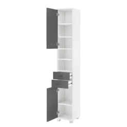 Armoire Lumo 34 Armoire Lumo -Domublis Soldes Magasin hochschrank lumo weiss basaltgrau 4482424