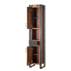 Colonne Salle De B. MANCHESTER 2 Portes -Domublis Soldes Magasin hochschrank manchester akazie teilmassiv metall 4874704