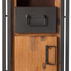 Colonne Salle De B. MANCHESTER 2 Portes -Domublis Soldes Magasin hochschrank manchester akazie teilmassiv metall 4874708