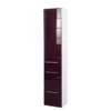 Armoire Midi Rosary I -Domublis Soldes Magasin midischrank rosary i hochglanz aubergine weiss 341055