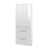 Armoire Midi Rosary II 1 Armoire Midi Rosary II -Domublis Soldes Magasin midischrank rosary ii hochglanz weiss weiss 341057