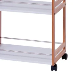 Desserte Alvin 7 Desserte Alvin -Domublis Soldes Magasin rollwagen alvin bambus weiss lackiert 300430