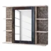 Armoire à Glace Goa White -Domublis Soldes Magasin spiegelschrank goa white akazie massiv mehrfarbig 4847004
