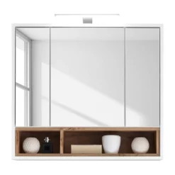 Armoire De Toilette Guardo -Domublis Soldes Magasin spiegelschrank guardo inkl beleuchtung weiss wildeiche dekor 4438908