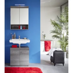 Armoire De Toilette Runner -Domublis Soldes Magasin spiegelschrank runner by trendteam rauchsilber 5089292