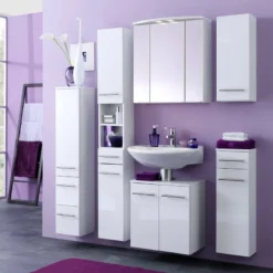 Meuble Bas Kopenhagen -Domublis Soldes Magasin unterschrank kopenhagen hochglanz weiss weiss 1329195