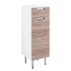 Armoire Basse Romana -Domublis Soldes Magasin unterschrank romana hochglanz weiss eiche dekor 3328357