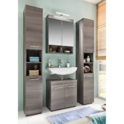 Armoire De Toilette Runner -Domublis Soldes Magasin waschbeckenunterschrank runner rauchsilber 5131944 1