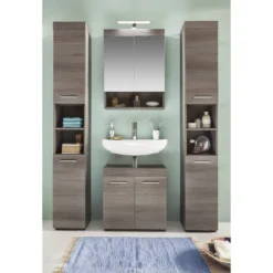 Colonne De Salle De Bain Runner -Domublis Soldes Magasin waschbeckenunterschrank runner rauchsilber 5131948